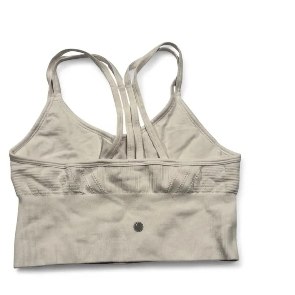 Lululemon Women's Cream and Tan Bra